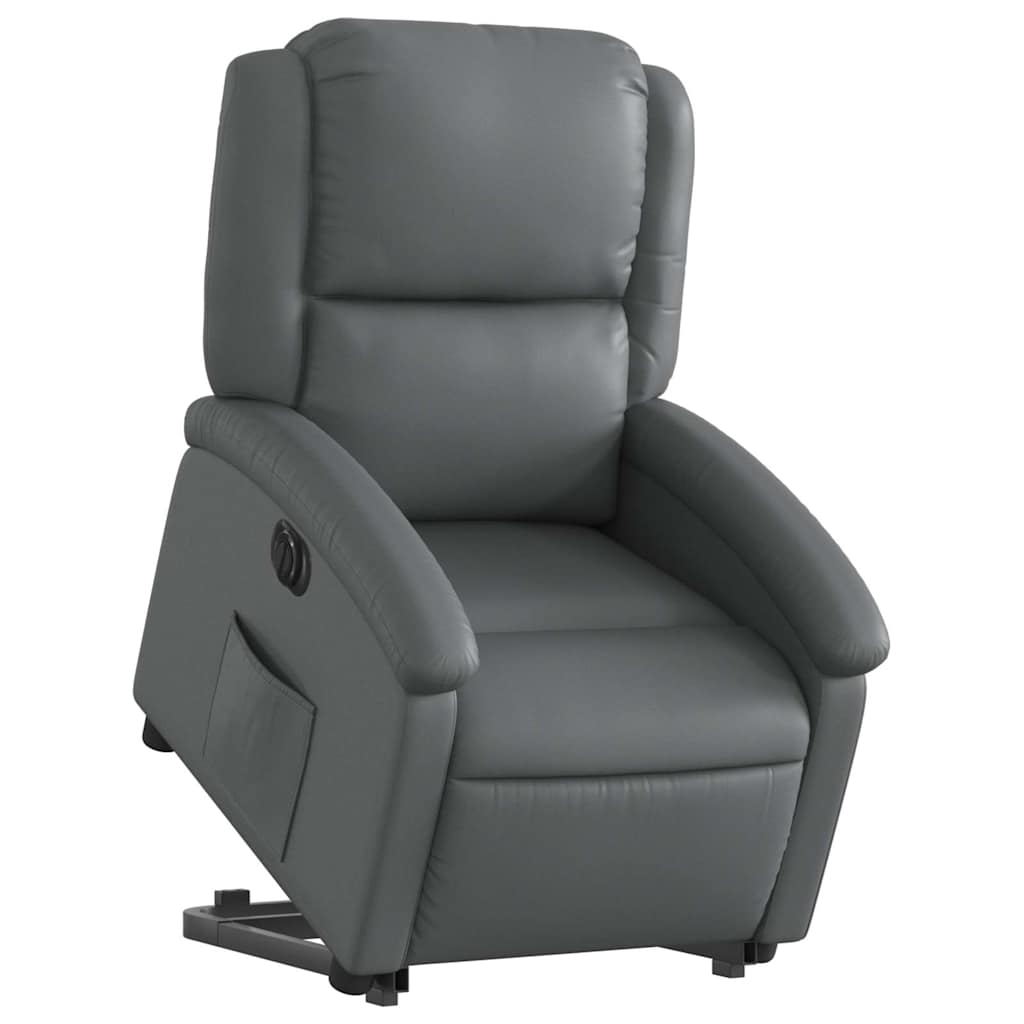 Stand up Recliner Chair Power Lift Reclining Armchair Faux Leather vidaXL - Picture 40 of 48