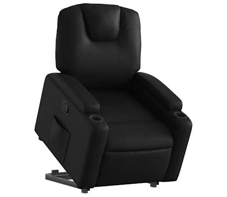 vidaXL Fauteuil inclinable noir similicuir
