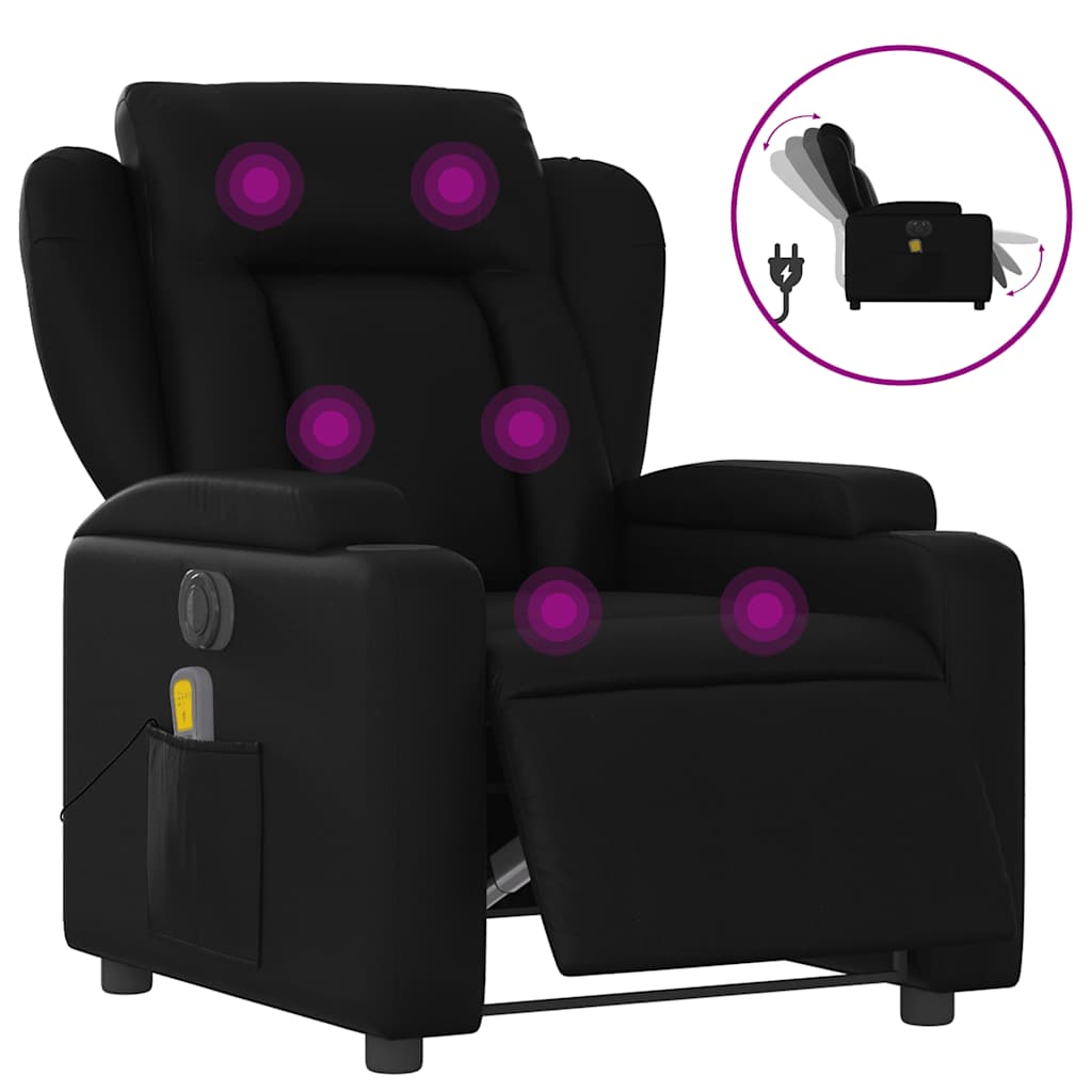 Massage Recliner Chair Reclining Armchair for Elderly Faux Leather vidaXL