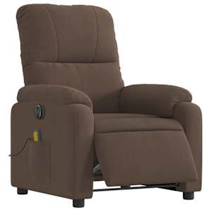 vidaXL Electric Massage Recliner Chair Brown