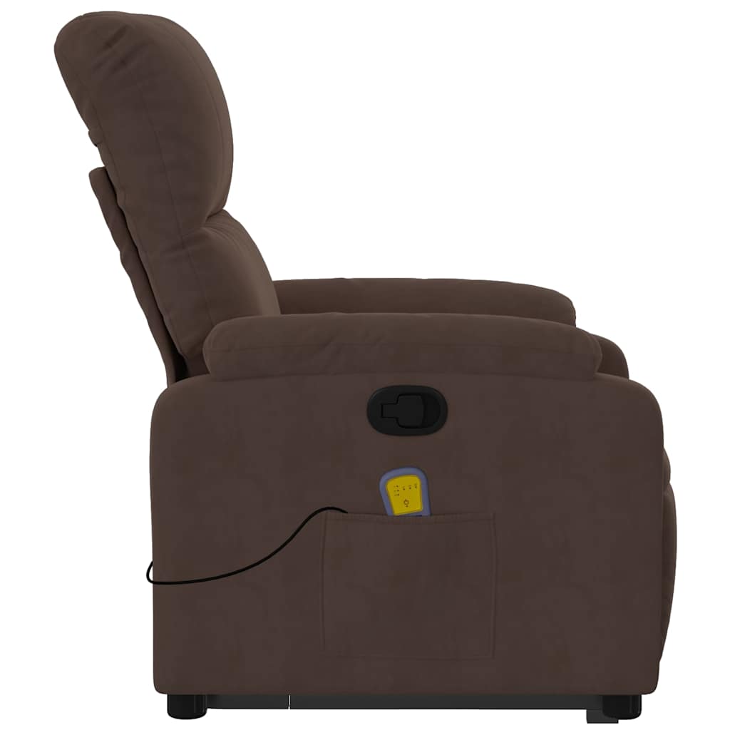 Stand Up Massage Recliner Chair Brown - Image 10