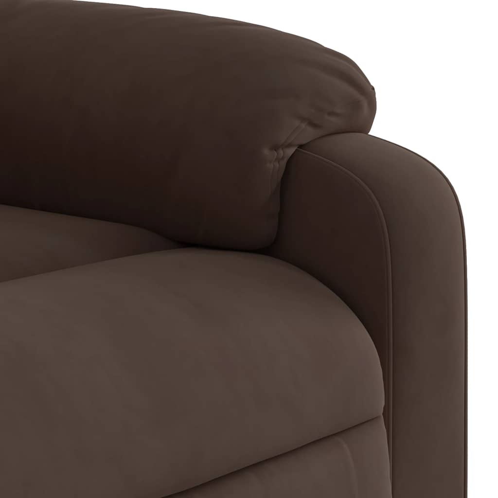 Stand Up Massage Recliner Chair Brown - Image 11