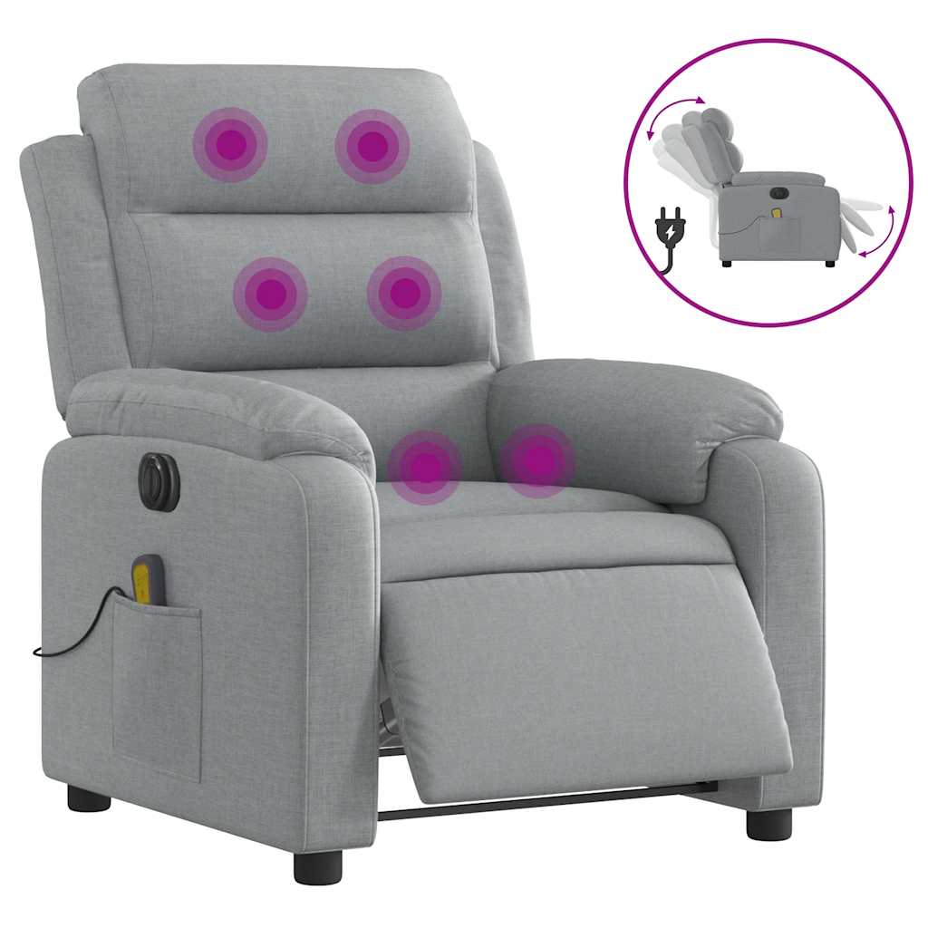 Electric Massage Recliner Chair with Adjustable Features vidaXL
