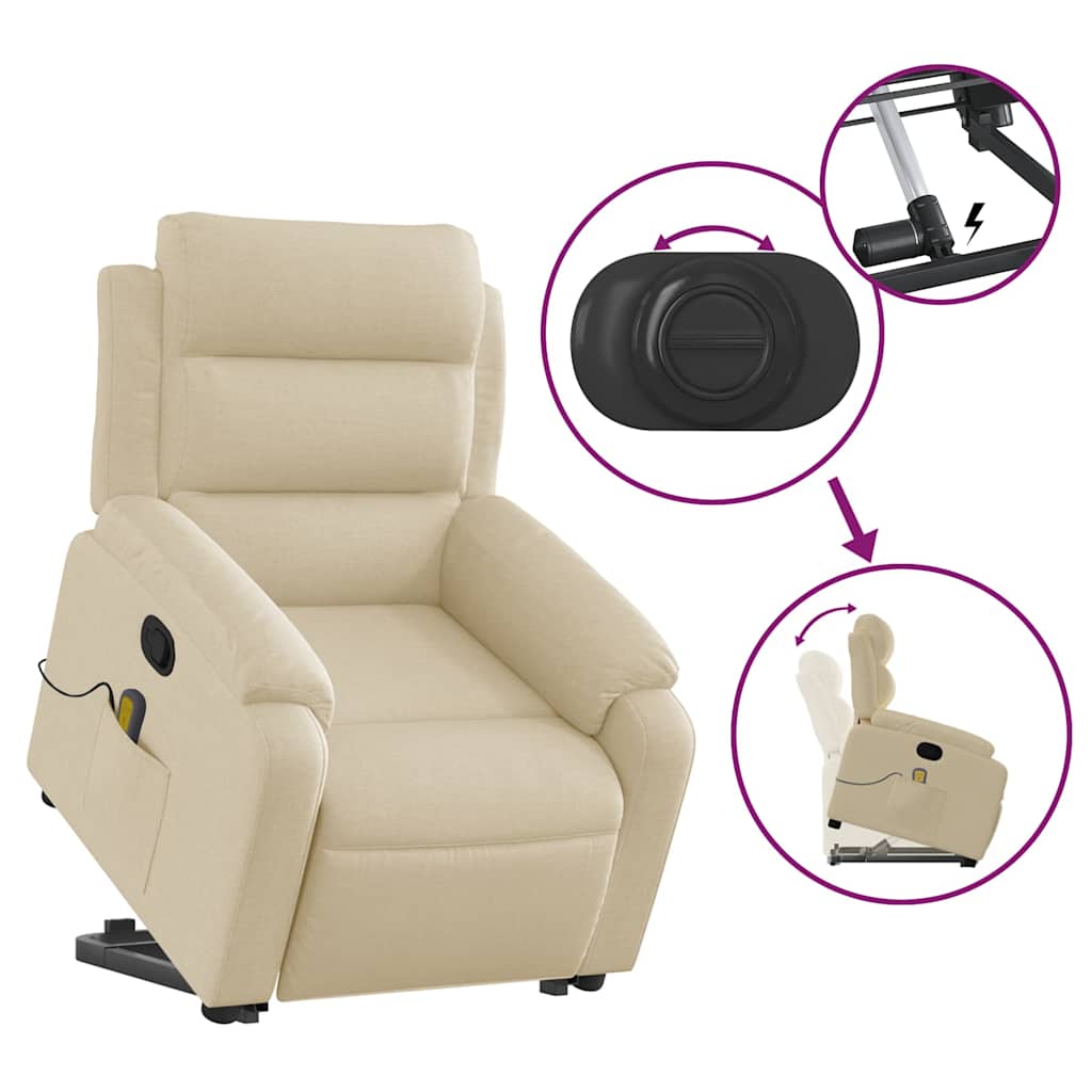 Electric Stand-Up Massage Recliner Chair - Comfy Ergonomic Design vidaXL - Picture 29 of 70