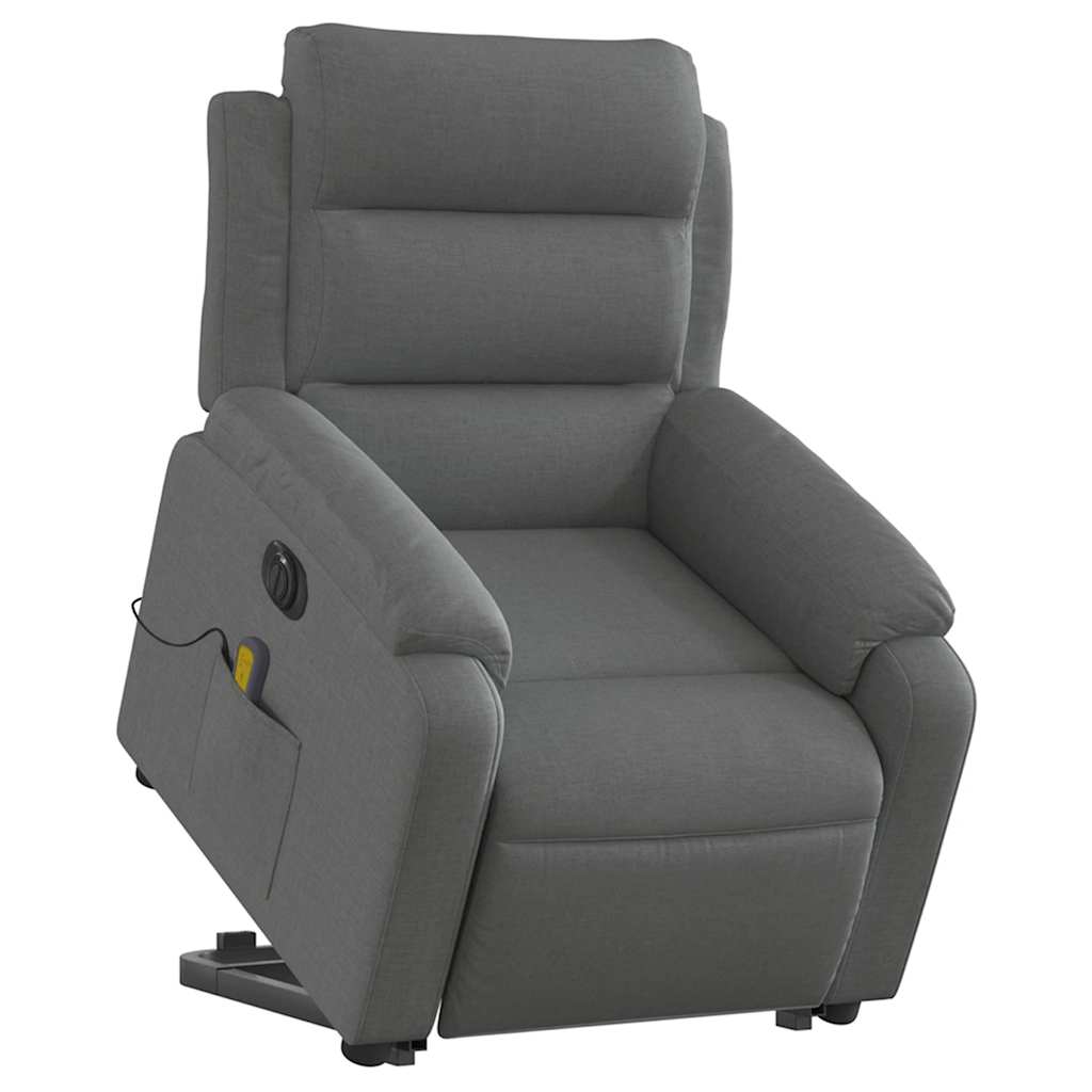 Stand up Massage Recliner Chair Power Lift Wingback Armchair Fabric vidaXL vidaX