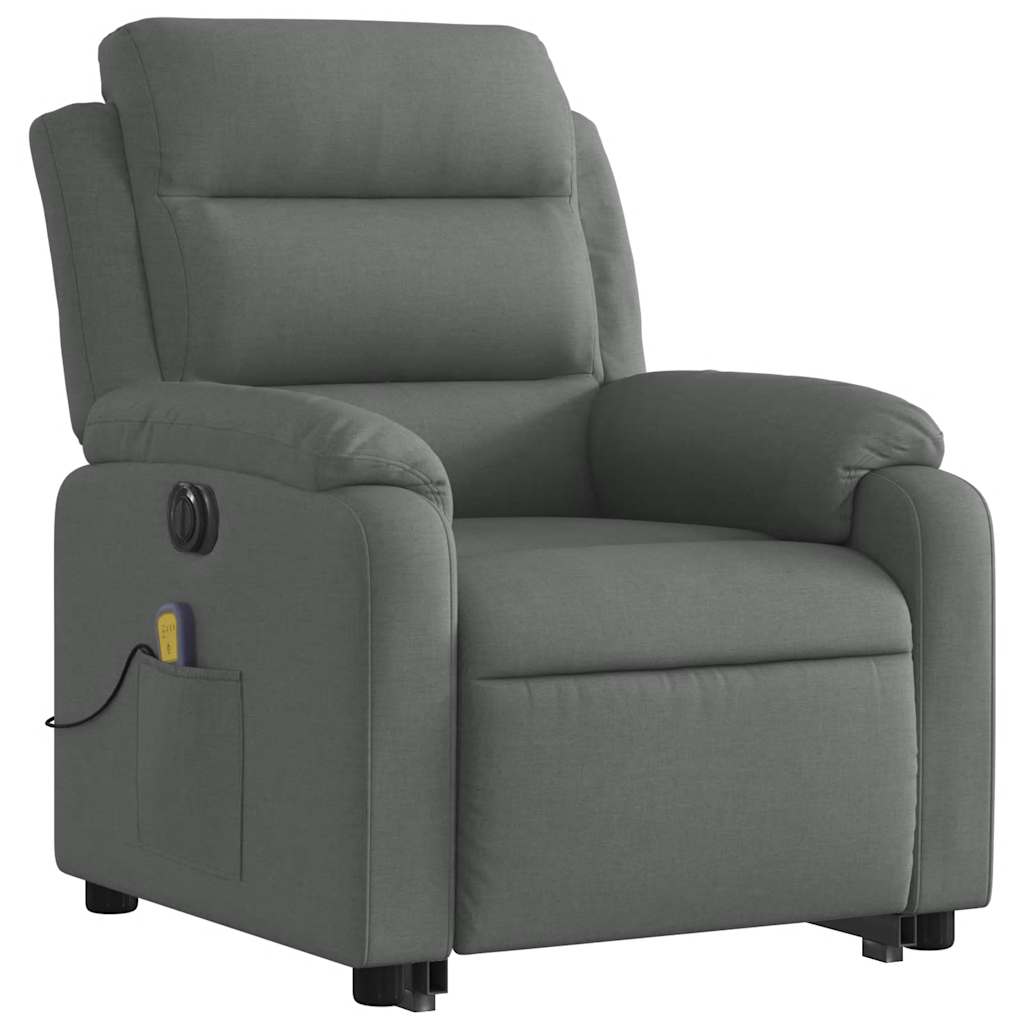 Stand up Massage Recliner Chair Power Lift Wingback Armchair Fabric vidaXL vidaX