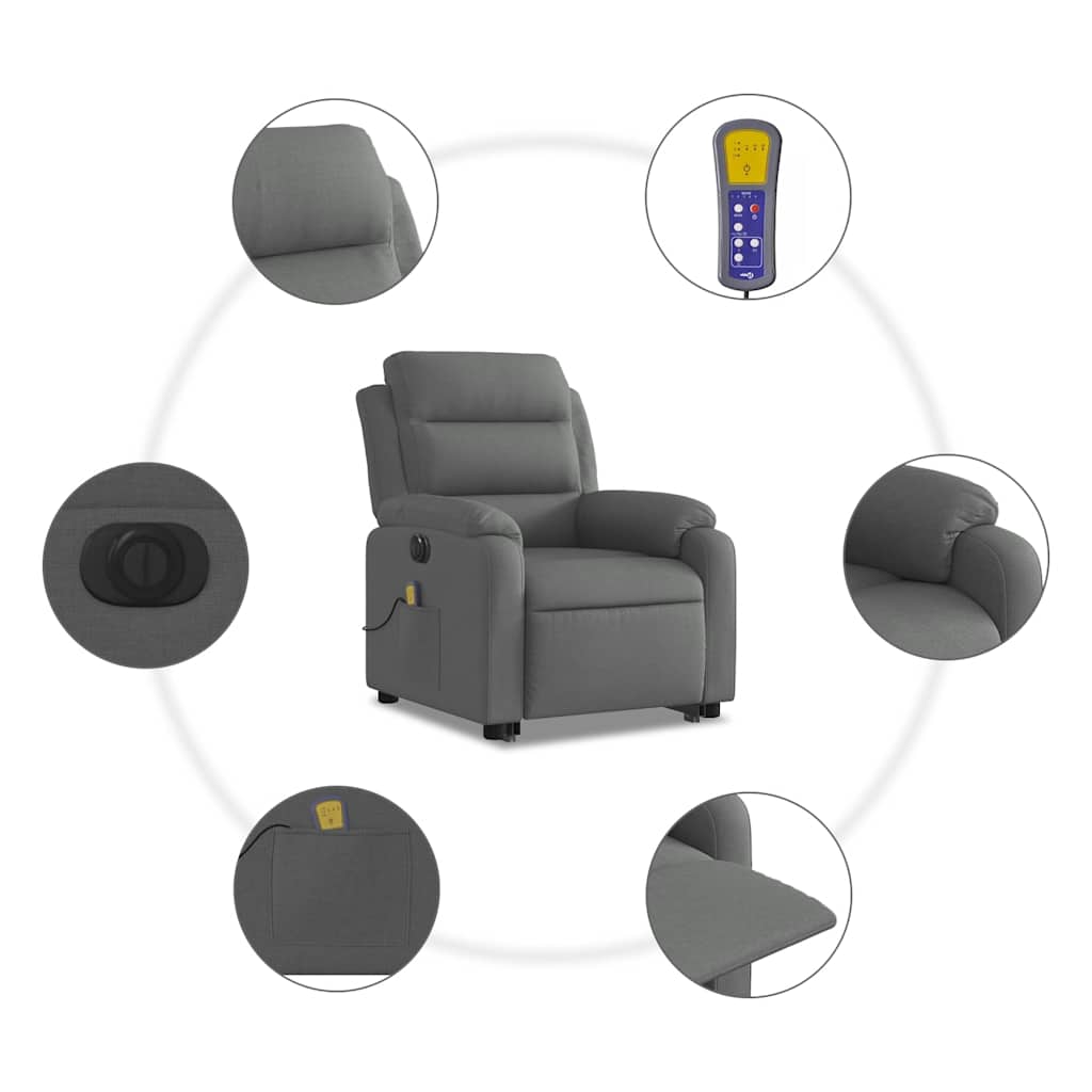 Electric Stand-Up Massage Recliner Chair - Comfy Ergonomic Design vidaXL - Picture 42 of 70