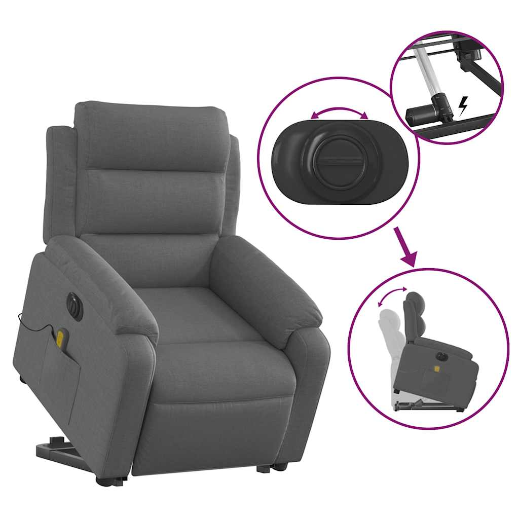 Electric Stand-Up Massage Recliner Chair - Comfy Ergonomic Design vidaXL - Picture 45 of 70
