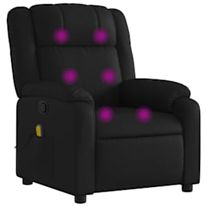 vidaXL massaažitool, must, kunstnahk