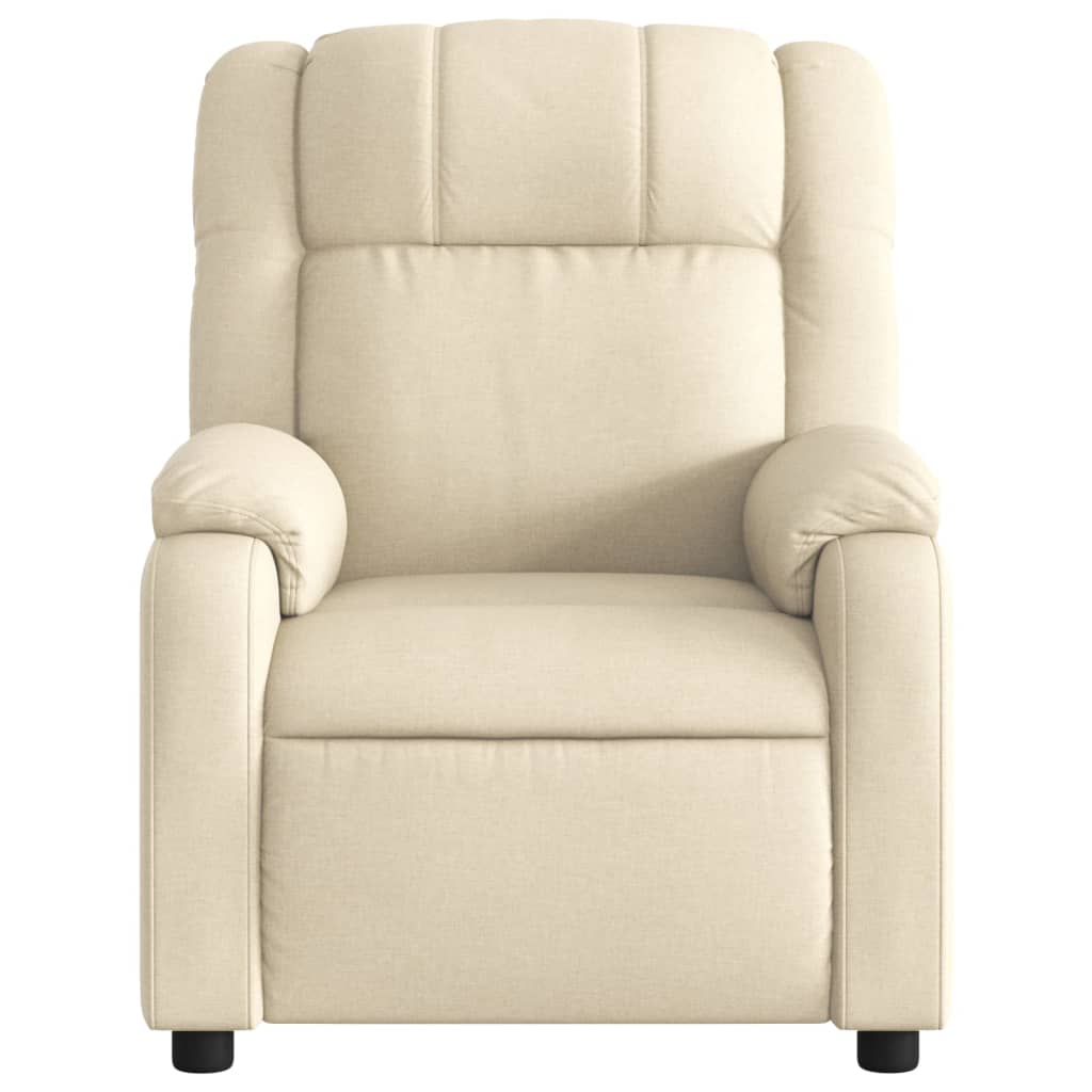 vidaXL Relaxsessel, cremefarbener Stoff – Bild 6