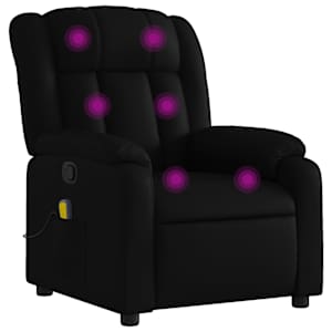 vidaXL massaažitool, must, kunstnahk