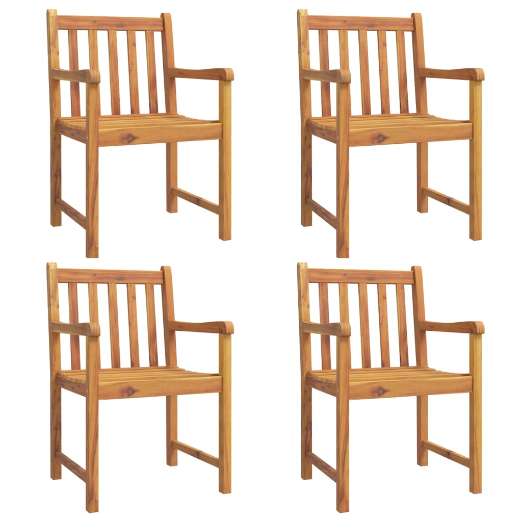 Image of vidaXL Garden Chairs 4 pcs 56x55.5x90 cm Solid Wood Acacia