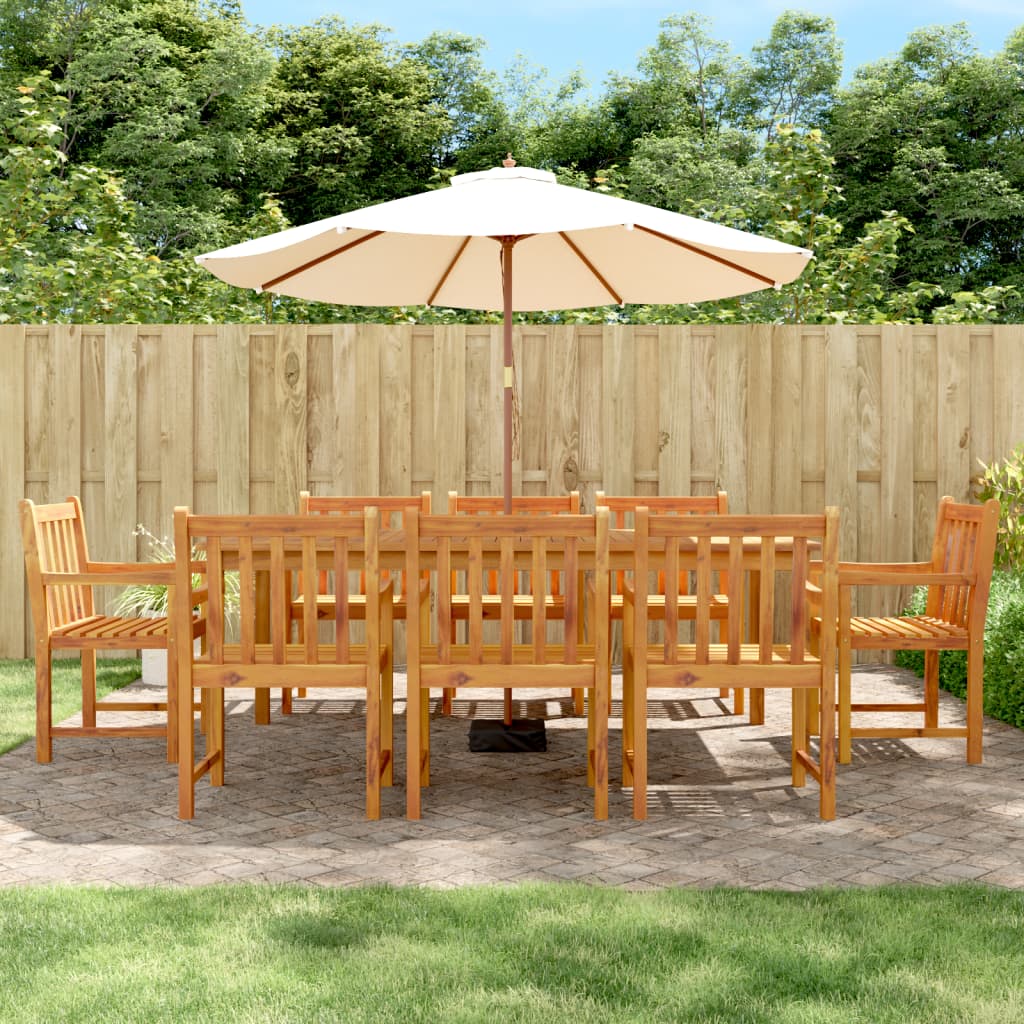 vidaXL Gartenstühle 8 Stk. 56x55,5x90 cm Massivholz Akazie