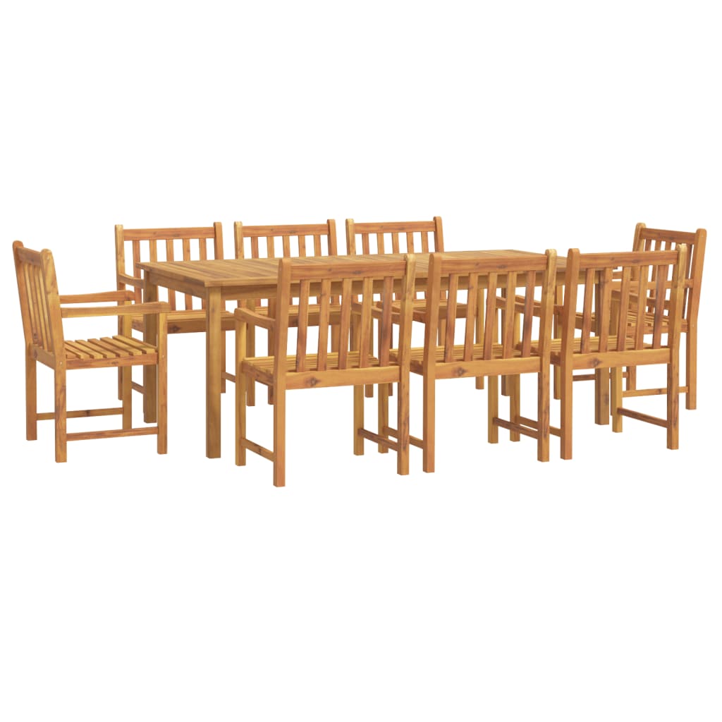 VidaXL Ensemble à Manger De Jardin 9 Pcs Bois D'acacia Solide