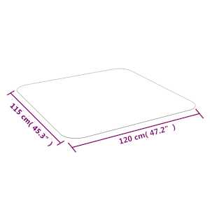 Podlahová rohož na laminát nebo koberec 120 x 115 cm PVC - obrázek 6