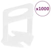 vidaXL plaatide tasanduss&uuml;steemi klambrid 1000 tk, 2 mm
