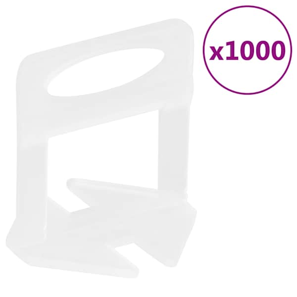 vidaXL plaatide tasanduss&uuml;steemi klambrid 1000 tk, 2 mm