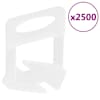 vidaXL plaatide tasanduss&uuml;steemi klambrid 2500 tk, 2 mm