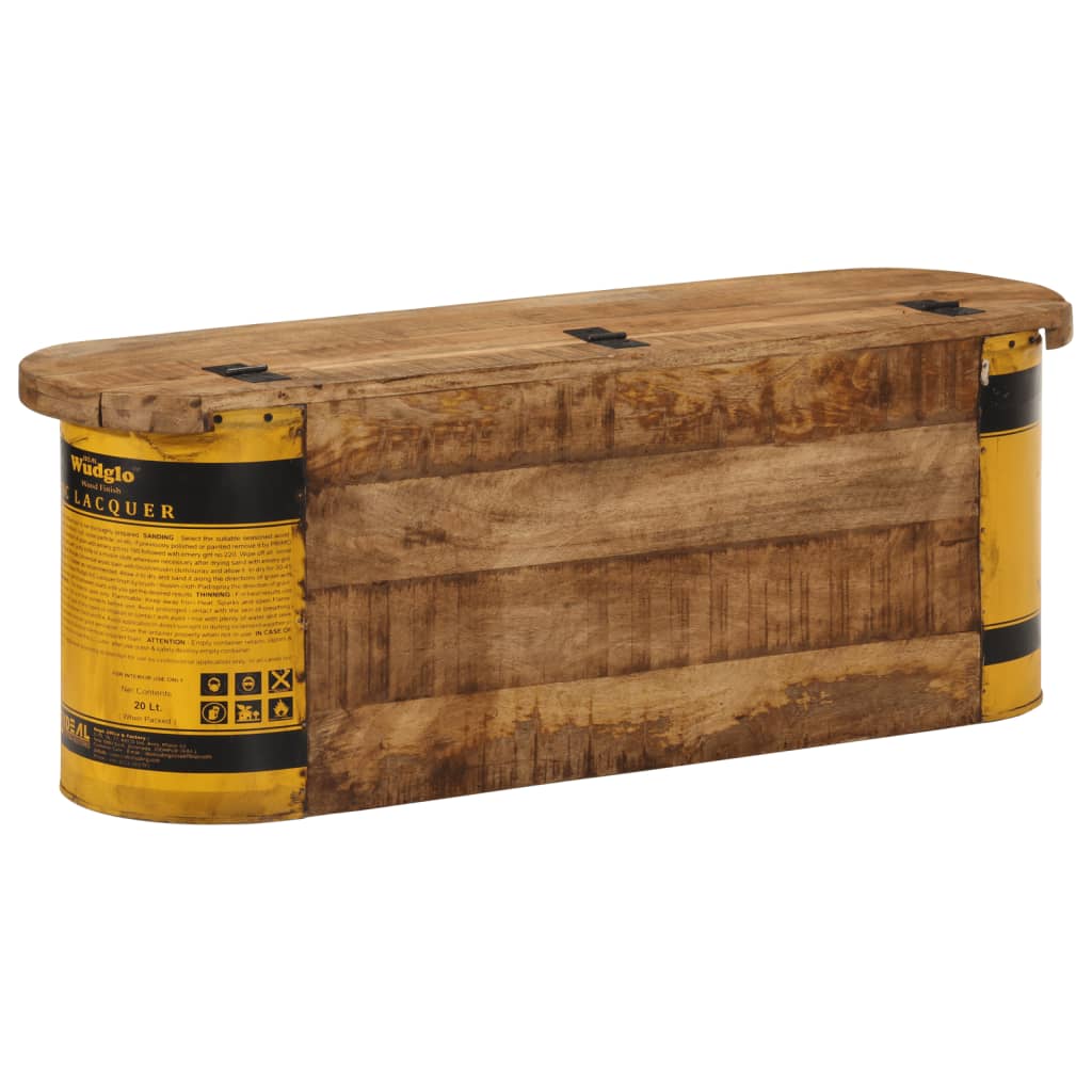vidaXL Bancă de depozitare/servantă, 120x30x40 cm, lemn masiv reciclat