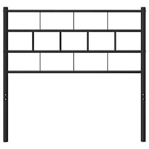 Kovové náhradní čelo postele černé 75 cm - obrázek 3
