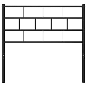 Kovové náhradní čelo postele černé 80 cm - obrázek 3