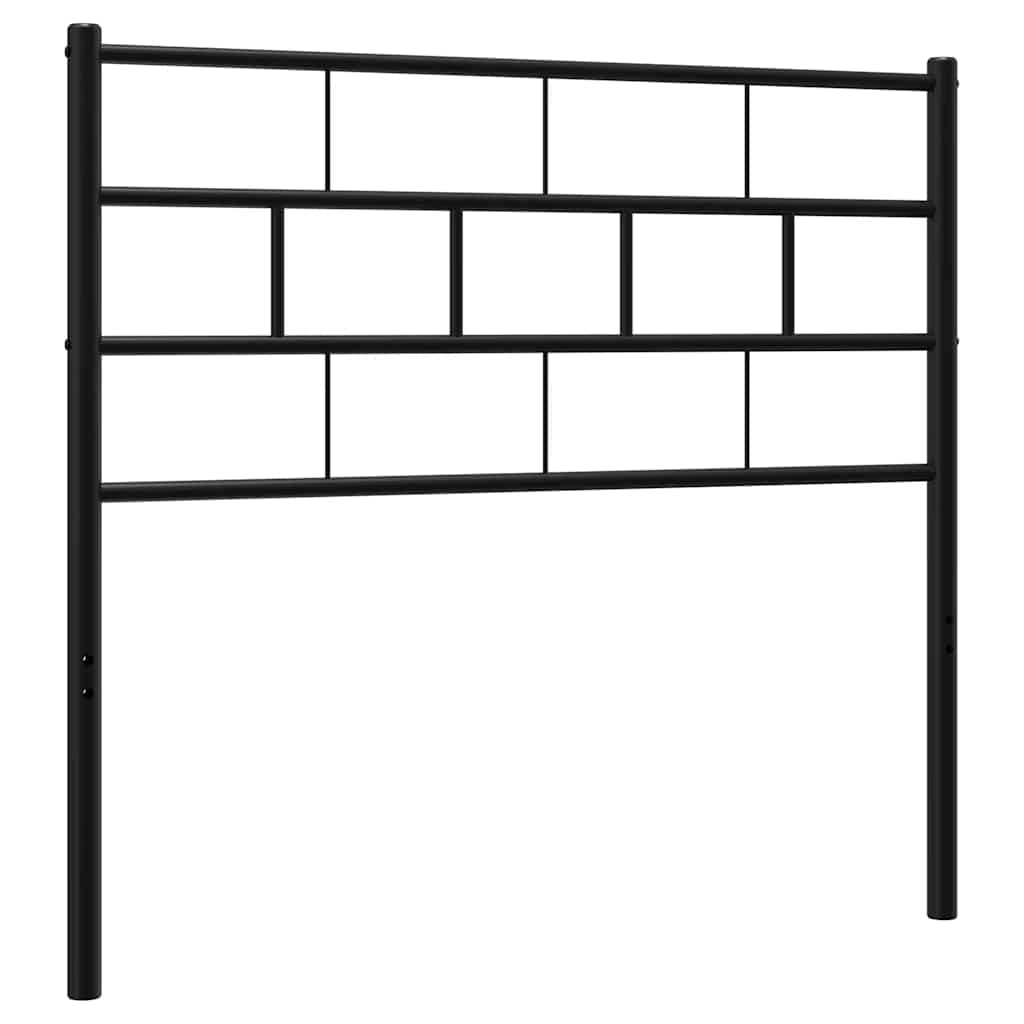 vidaXL Kovové čelo postele černé 100 cm