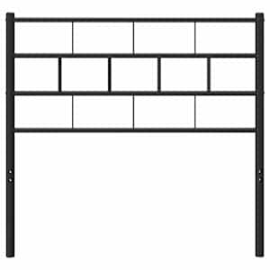 Kovové náhradní čelo postele černé 100 cm - obrázek 4