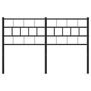vidaXL Sengegavl i metall svart 120 cm