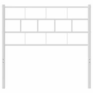 Kovové náhradní čelo postele bílé 75 cm - obrázek 3