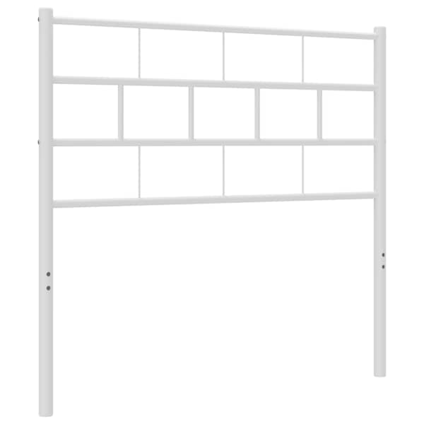 vidaXL metallist vahetatav voodipeats, valge, 90 cm