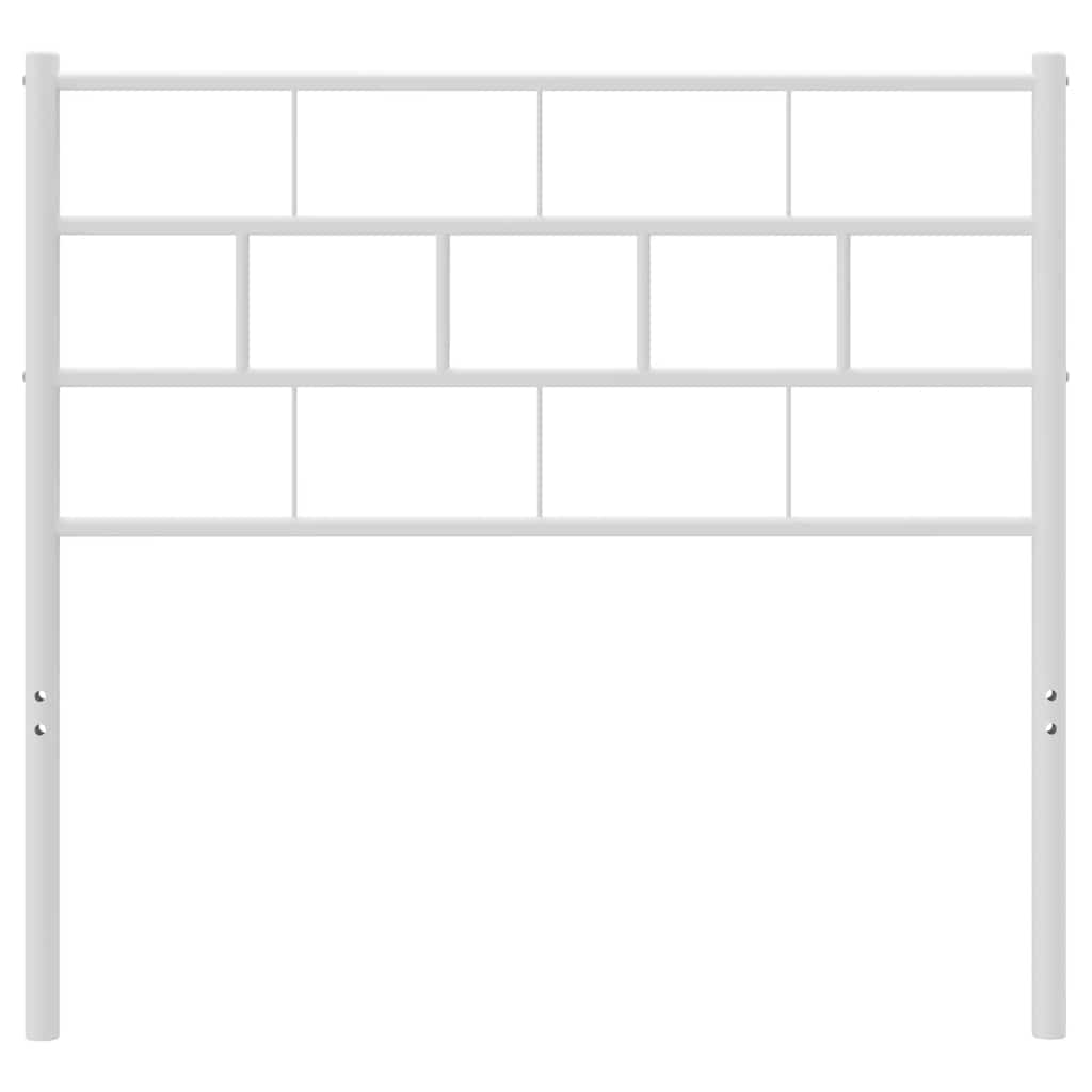 Thumbnail - vidaXL Ersatz-Kopfteil Metall Weiß 107 cm