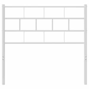 Kovové náhradní čelo postele bílé 107 cm - obrázek 3