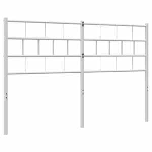 Kovové náhradní čelo postele bílé 135 cm - obrázek 6
