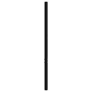 Kovové náhradní čelo postele černé 150 cm - obrázek 5