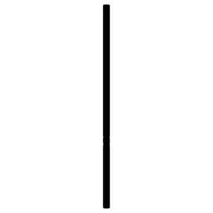 Kovové náhradní čelo postele černé 200 cm - obrázek 4