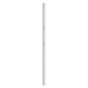 Kovové náhradní čelo postele bílé 75 cm - obrázek 4