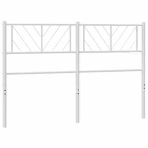 Kovové náhradní čelo postele bílé 120 cm - obrázek 2