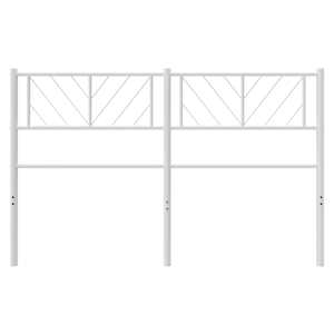 vidaXL Metalinis galvūgalis, baltos spalvos, 120cm