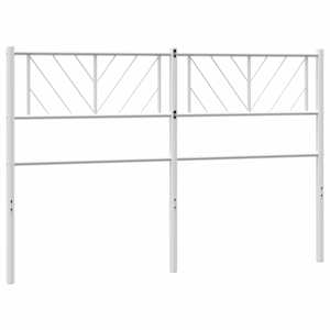Kovové náhradní čelo postele bílé 150 cm - obrázek 6