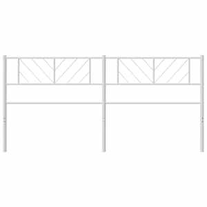 vidaXL Metalno uzglavlje bijelo 160 cm