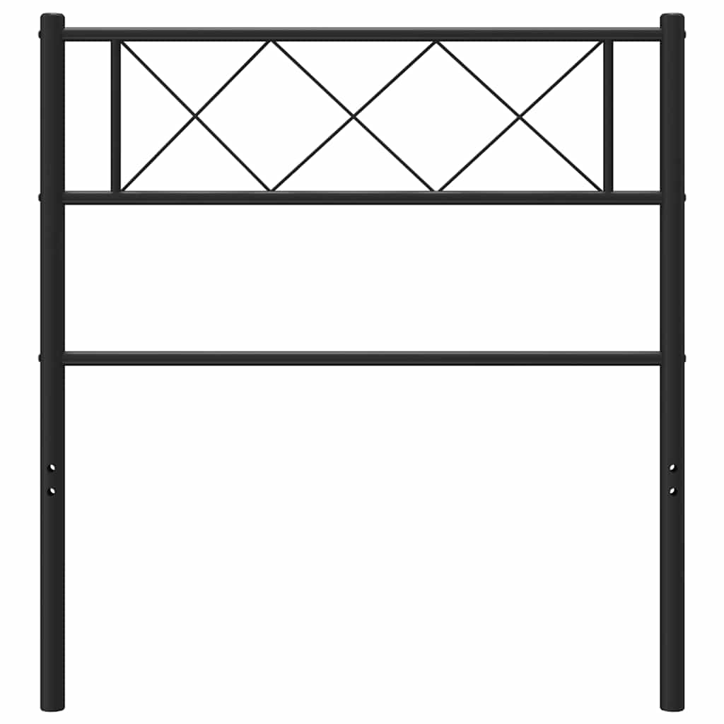 Thumbnail - vidaXL Ersatz-Kopfteil Metall Schwarz 90 cm