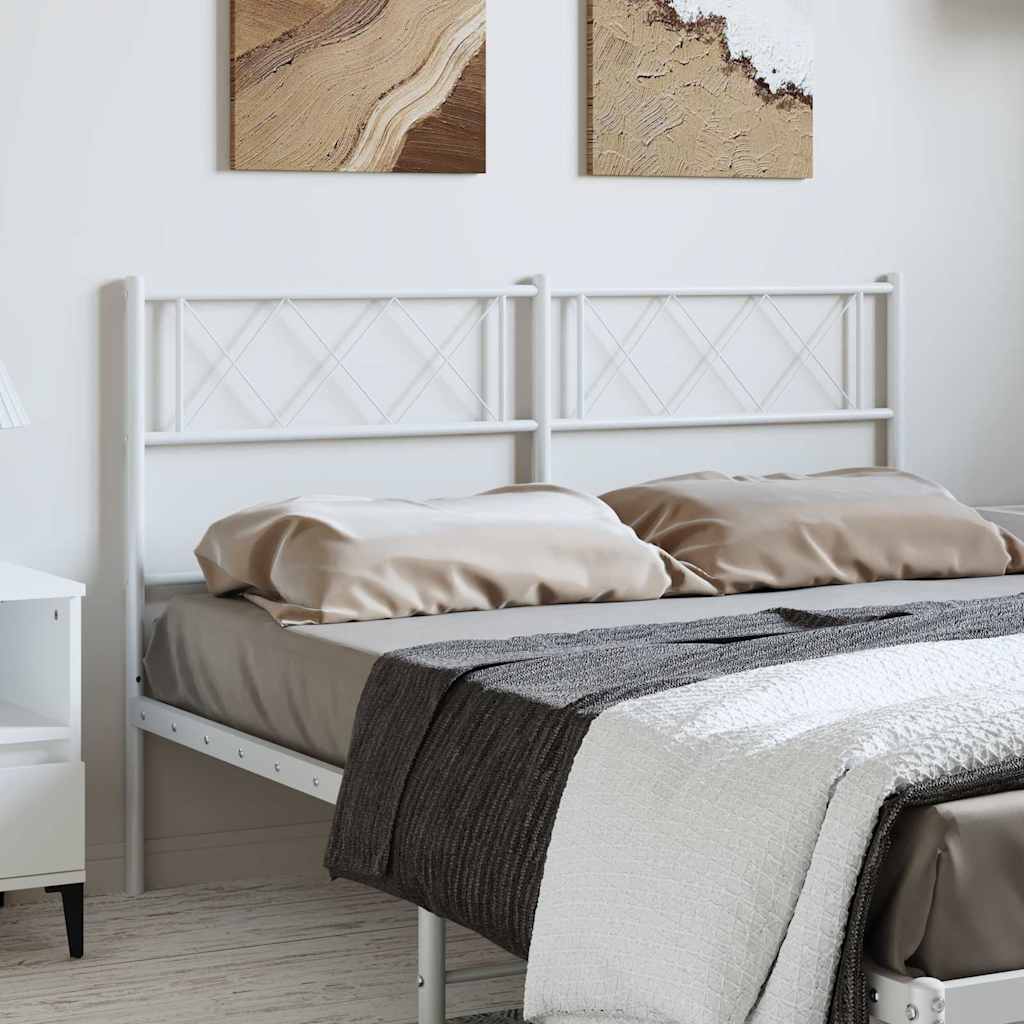 vidaXL Metallinen vaihtopääty valkoinen 150 cm