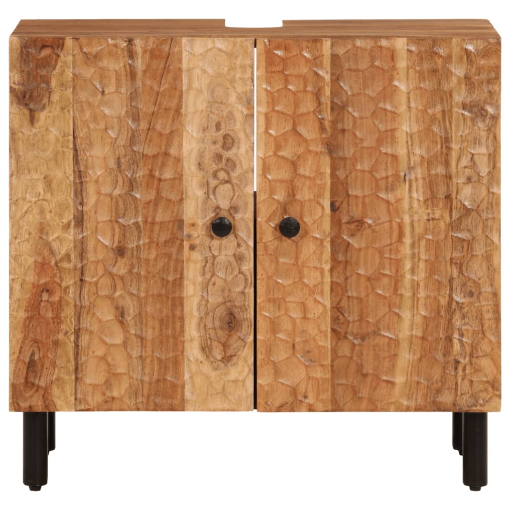 2dílná koupelnová sestava masivní akáciové dřevo