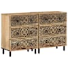 vidaXL puhvetkapid 2 tk, 60 x 33 x 75 cm, mangopuit