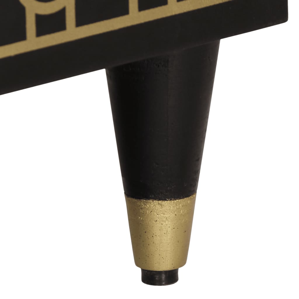 Kopalniška garnitura 3-delna trden mangov les - slika 13