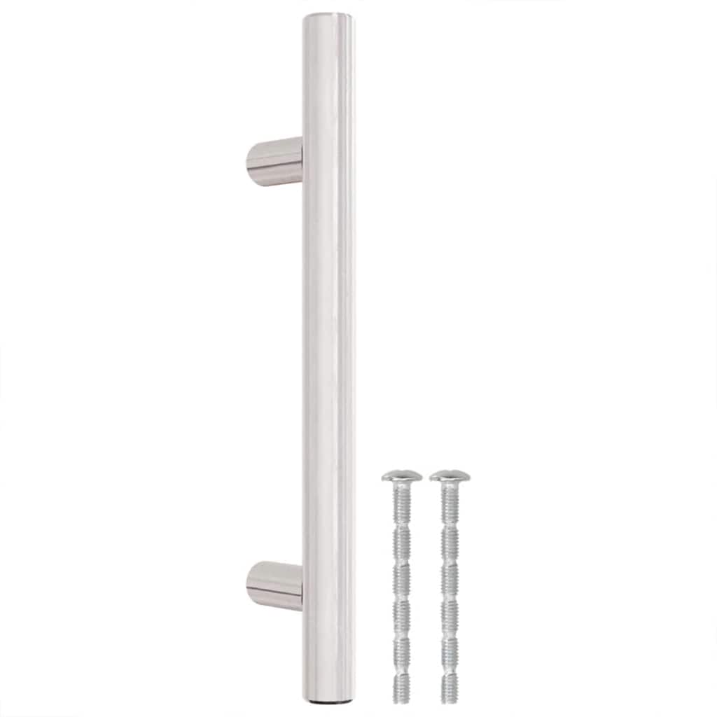vidaXL Nábytkové úchytky 10 ks stříbrné rozteč otvorů 96 mm celková délka 150 mm nerezová ocel