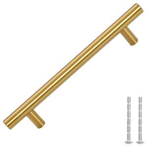 Nábytkové úchytky 10 ks zlaté 128 mm nerezová ocel - obrázek 3