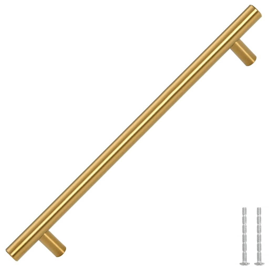 vidaXL Handvatten 5 st 192 mm roestvrij staal goudkleurig afbeelding