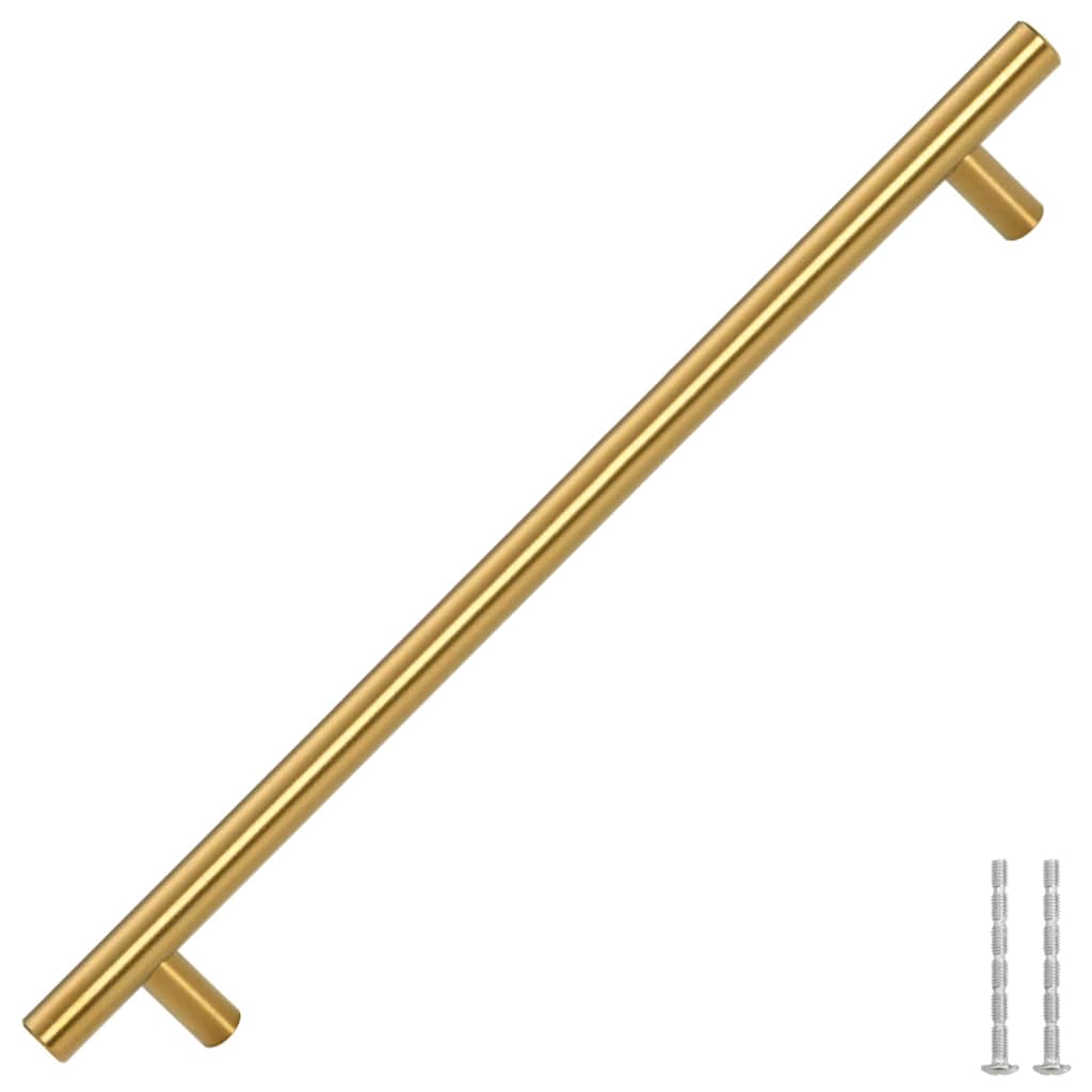 vidaXL Handvatten 5 st 224 mm roestvrij staal goudkleurig afbeelding