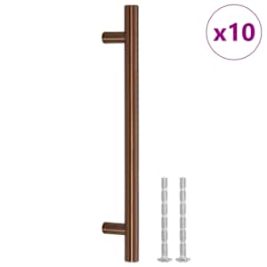 Nábytkové úchytky 10 ks bronzové 160 mm nerezová ocel - obrázek 2